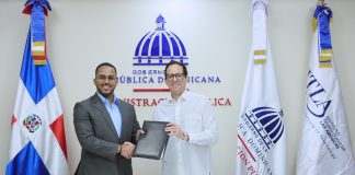 Rafael Feliz, Rector del ITLA y Sigmund Freund, Ministro del MAP