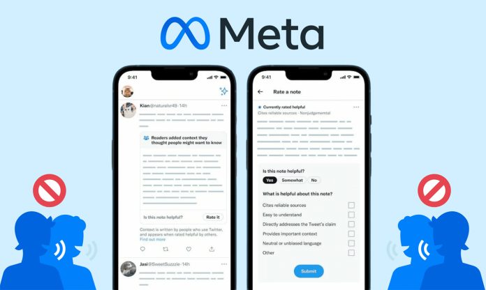 Nueva función Notas de la Comunidad en Facebook, Instagram y Threads.