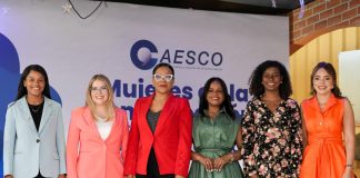 Maylin Dionicio, Carmen Ligia Barceló, Colombia Alcantara, Millizen Uribe, Carolina Pichardo y Dannira Caminero