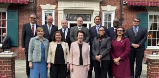 Sonia Guzmán como embajadora dominicana en los Estados Unidos.