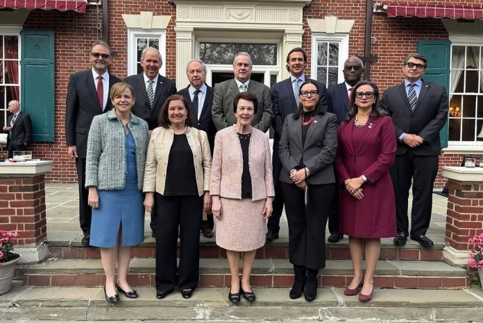 Sonia Guzmán como embajadora dominicana en los Estados Unidos.