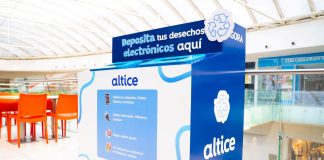 Altice expande su punto de recolección de electrónicos en Ágora Mall.