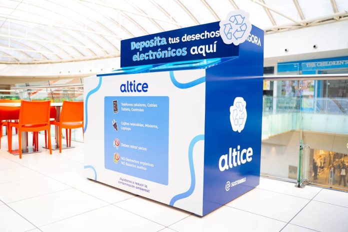Altice expande su punto de recolección de electrónicos en Ágora Mall.