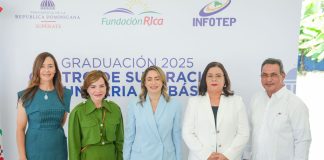 Supérate, INFOTEP y Fundación Rica gradúan 132 personas en cursos técnico-vocacionales