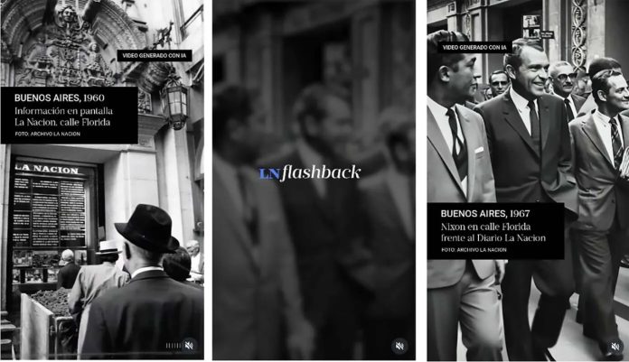 Flashback es el nuevo formato audiovisual de La Nación que da vida al archivo fotográfico con IA