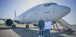 Arajet incorpora su avión número 12 que rinde homenaje a La Caleta