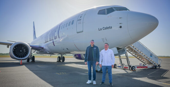 Arajet incorpora su avión número 12 que rinde homenaje a La Caleta