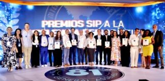 La SIP reconoce la labor de periodistas y entrega los Premios a la Excelencia Periodística 2025 en Punta Cana