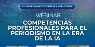 Webinar analizará las competencias profesionales que exige la IA en el periodismo en 2026