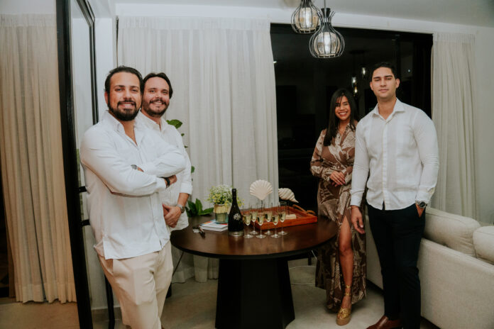 Jhorddian Martínez, José A. Geraldino, Ilonka Gell, Pedro A. López. GLG Events formaliza alianza estratégica con Luxmatic Frames para expandir operaciones en Punta Cana
