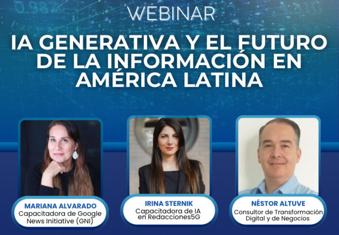 Webinar analizará el impacto de la IA generativa en el futuro de la información en América Latina