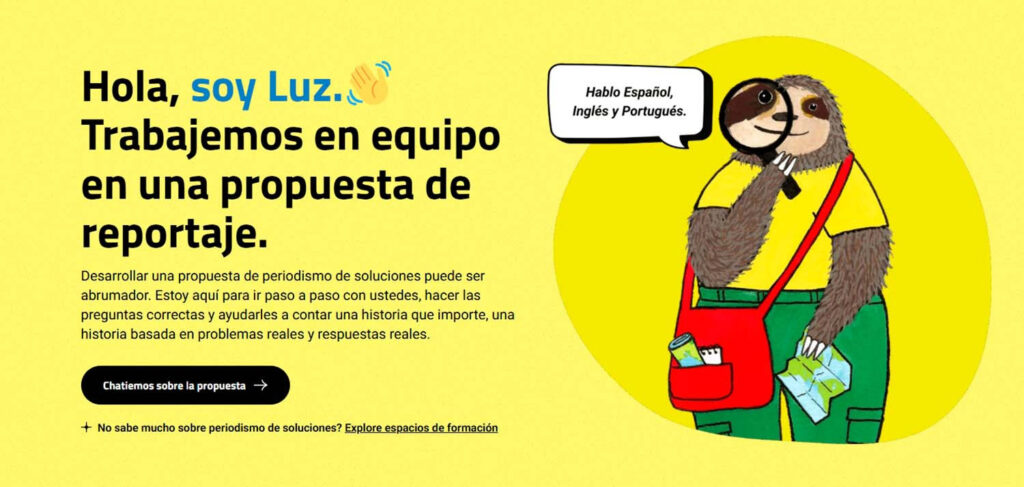 El chatbot en español que ayuda a los periodistas a construir propuestas de periodismo de soluciones paso a paso
