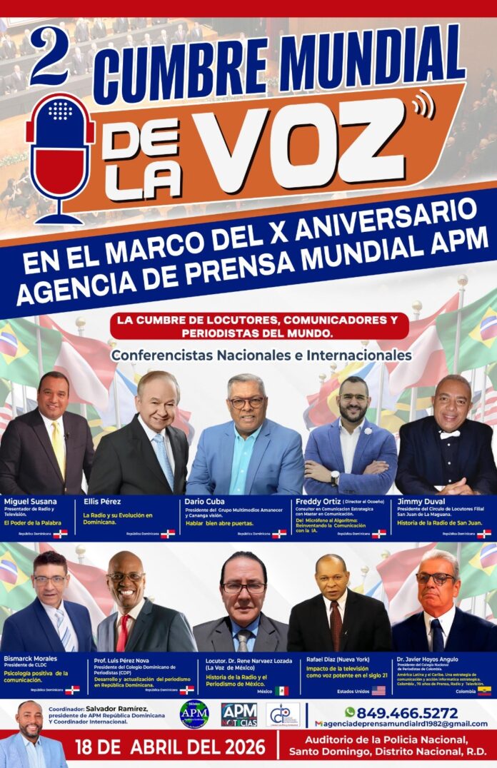 ll Cumbre Mundial de La Voz República Dominicana será sede de la segunda Cumbre Mundial de la Voz