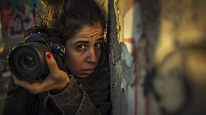 photographer-capturing-photos-world-photography-day-war-zone-conflict-area Periodismo femenino en zonas de represión