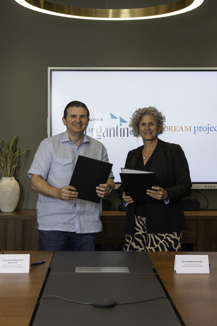 Andres Marranzini Grullon y Catherine DeLaura Punta Bergantín y DREAM Project impulsan la formación técnica de jóvenes en Villa Montellano
