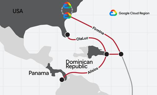 Google conectará a República Dominicana con tres nuevos cables submarinos